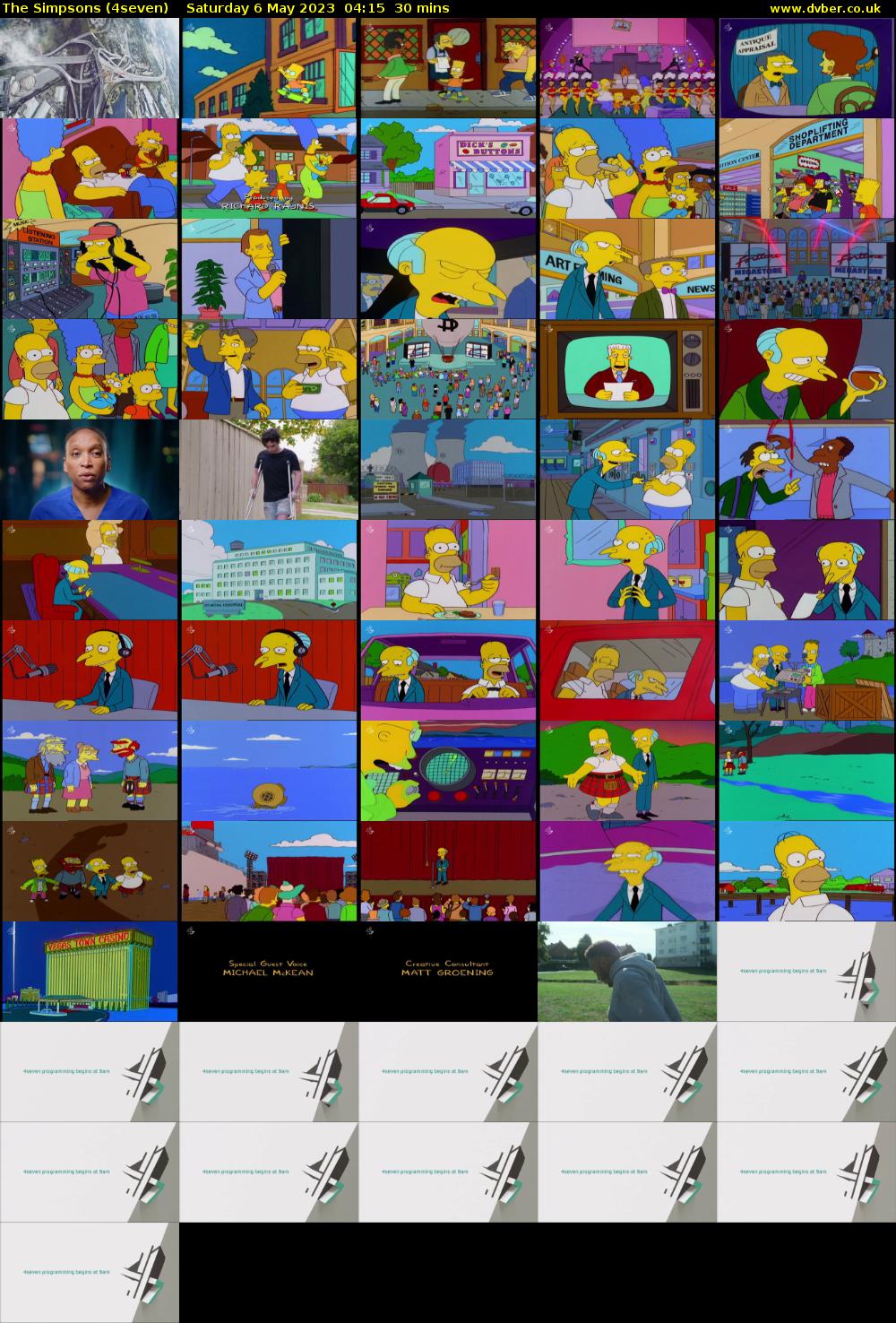 The Simpsons (4seven) Saturday 6 May 2023 04:15 - 04:45