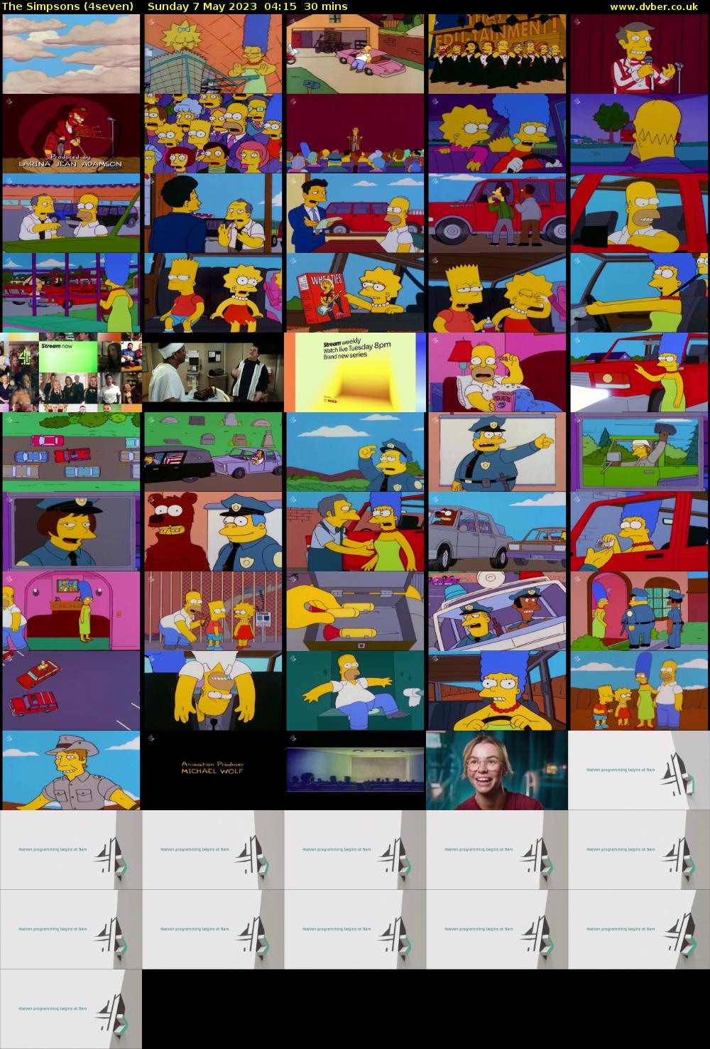 The Simpsons (4seven) Sunday 7 May 2023 04:15 - 04:45