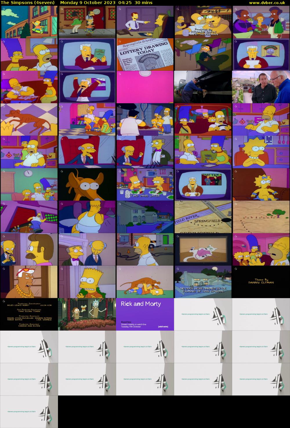 The Simpsons (4seven) Monday 9 October 2023 04:25 - 04:55