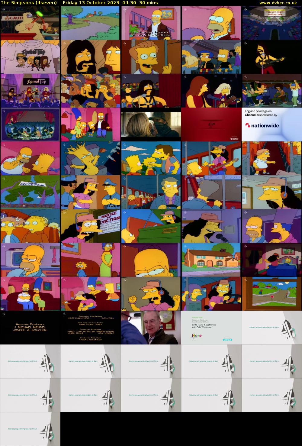 The Simpsons (4seven) Friday 13 October 2023 04:30 - 05:00