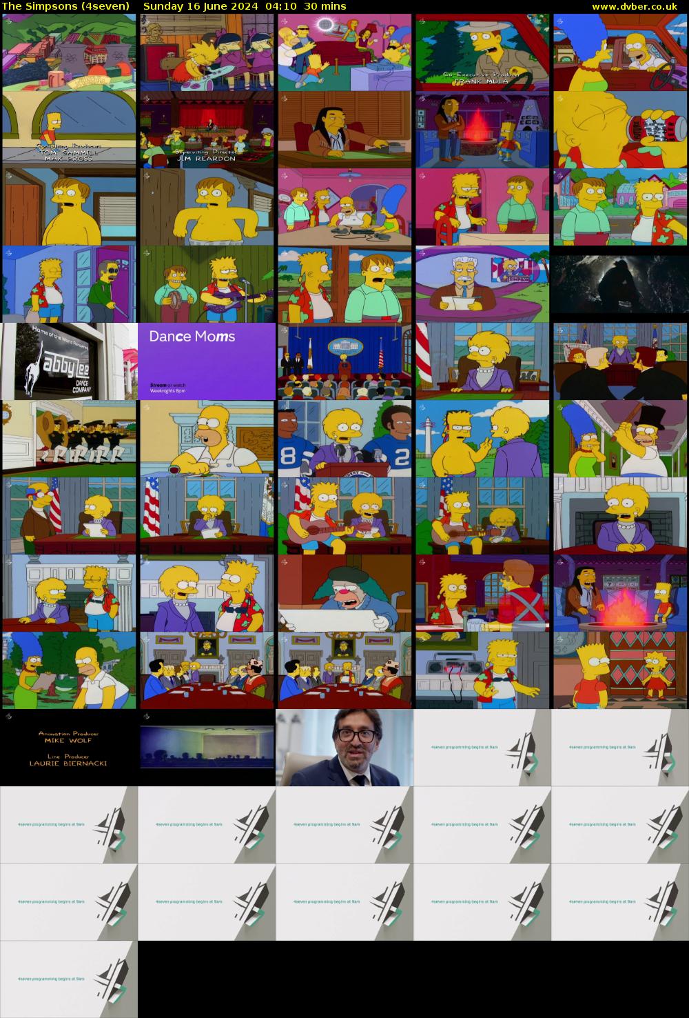 The Simpsons (4seven) Sunday 16 June 2024 04:10 - 04:40