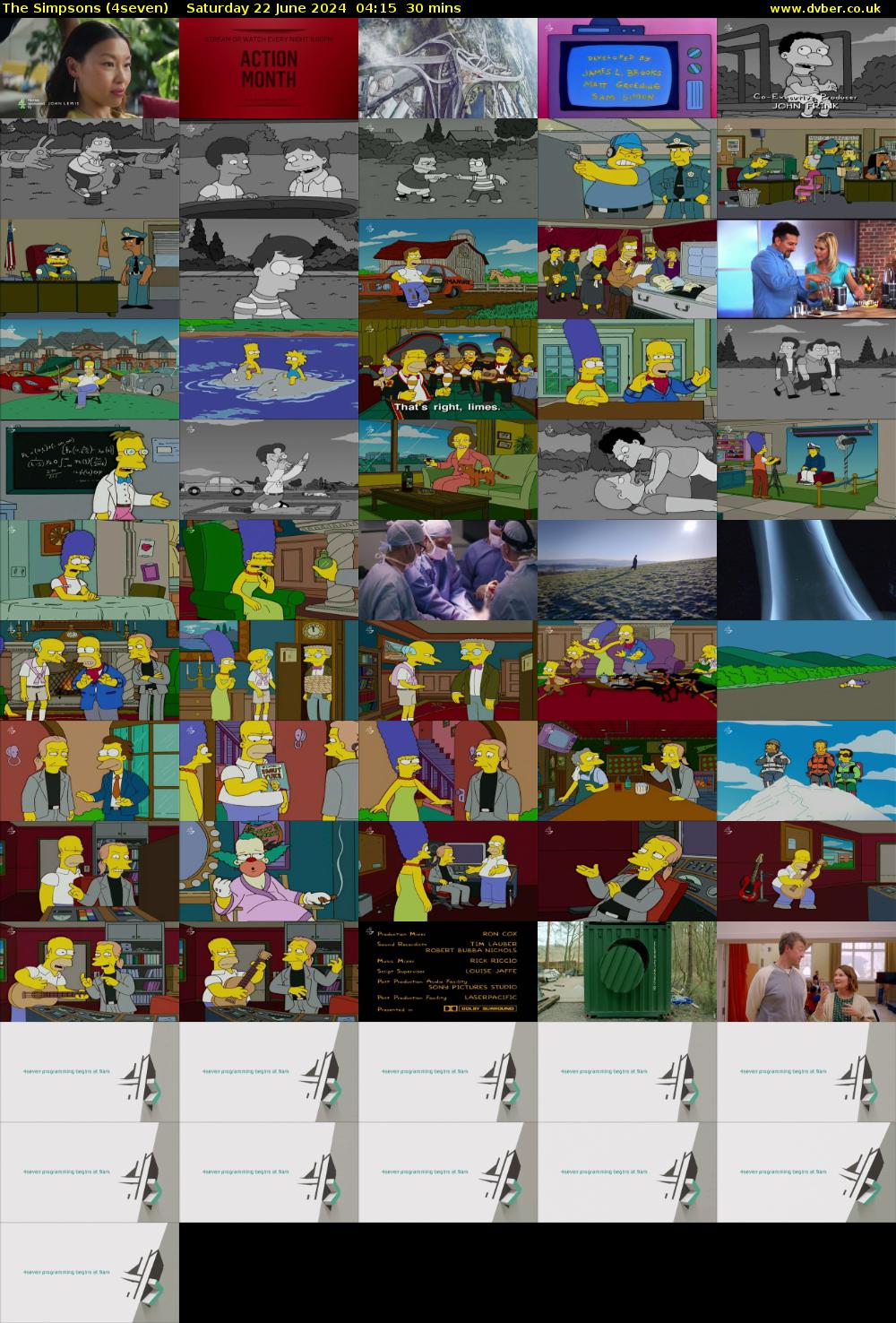 The Simpsons (4seven) Saturday 22 June 2024 04:15 - 04:45