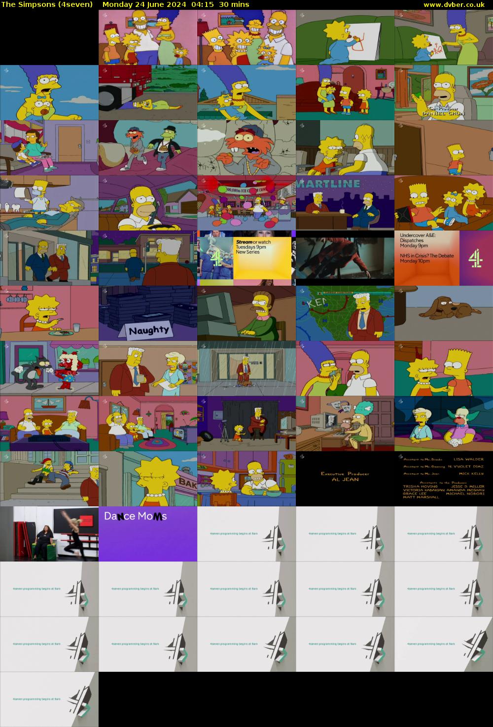 The Simpsons (4seven) Monday 24 June 2024 04:15 - 04:45