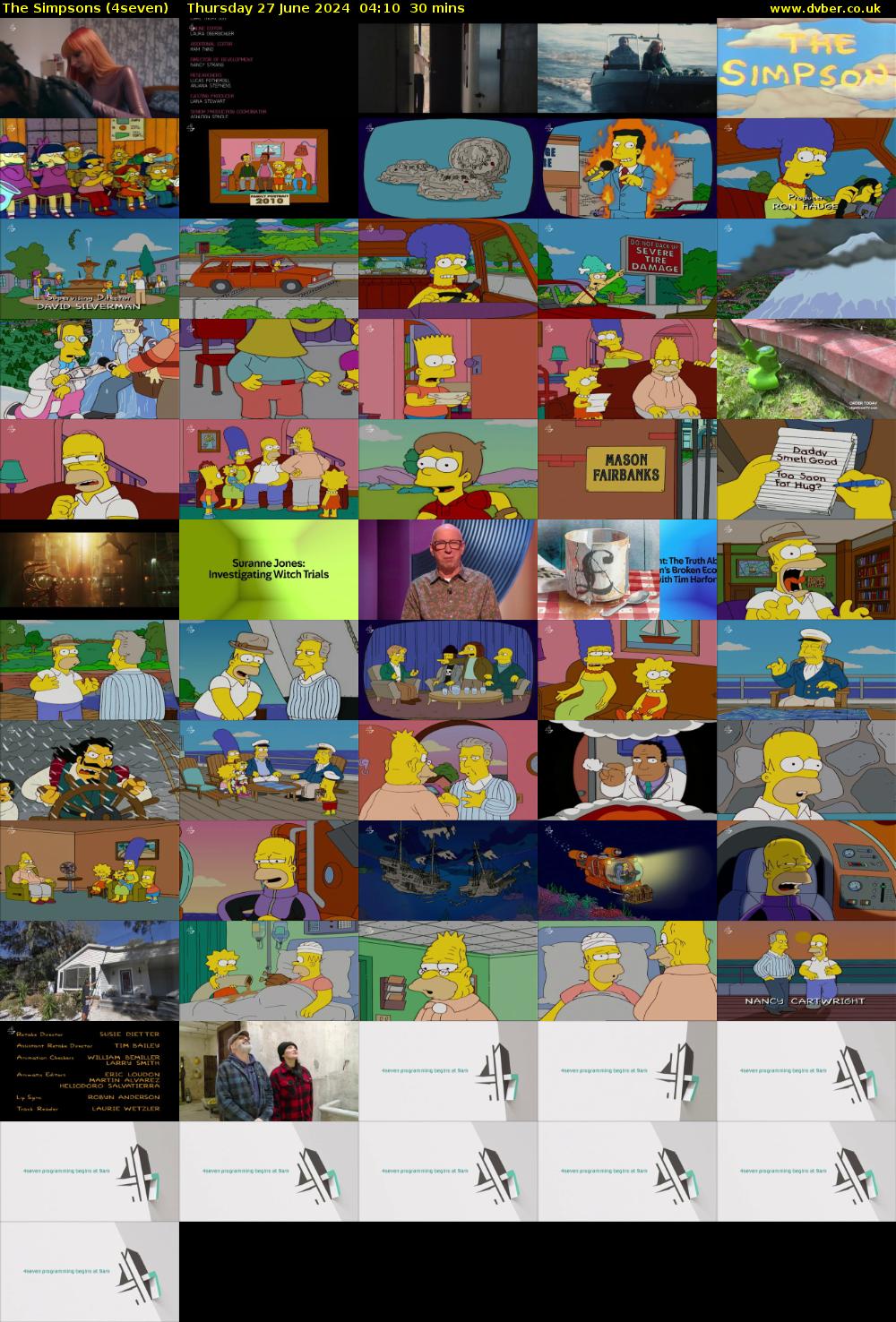 The Simpsons (4seven) Thursday 27 June 2024 04:10 - 04:40
