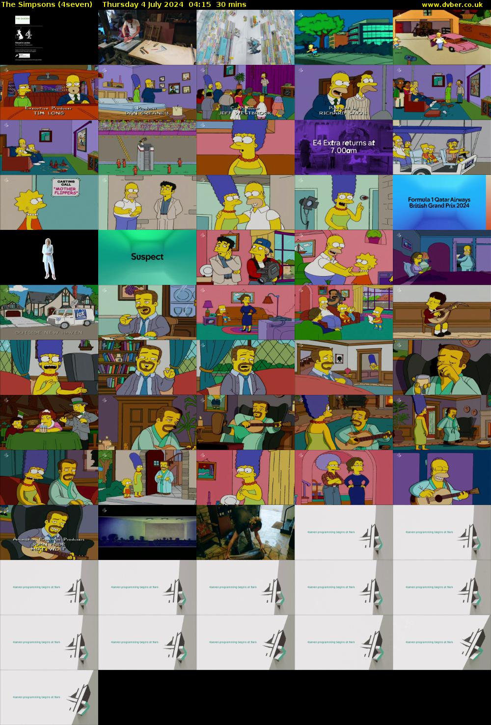 The Simpsons (4seven) Thursday 4 July 2024 04:15 - 04:45