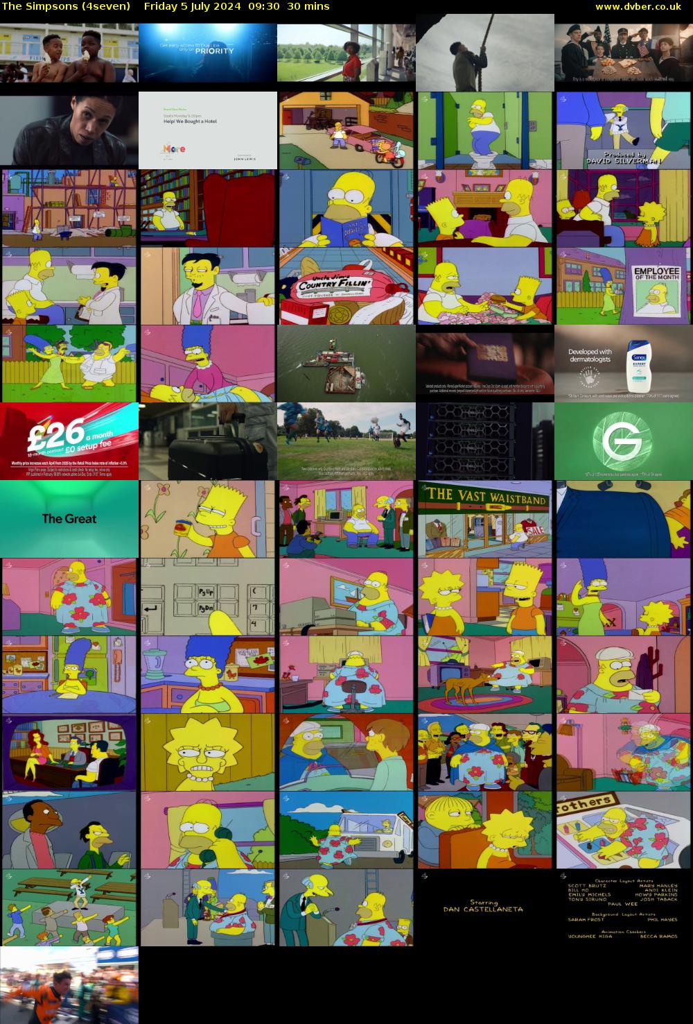 The Simpsons (4seven) Friday 5 July 2024 09:30 - 10:00