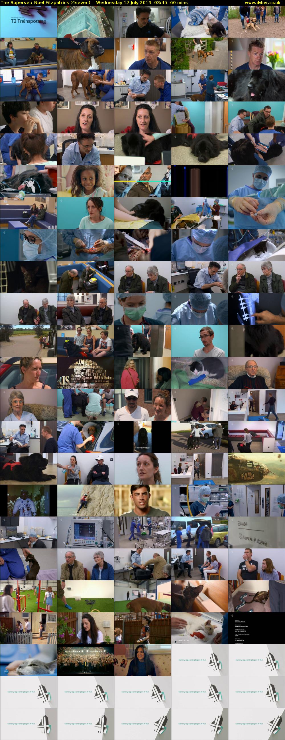 The Supervet: Noel Fitzpatrick (4seven) Wednesday 17 July 2019 03:45 - 04:45