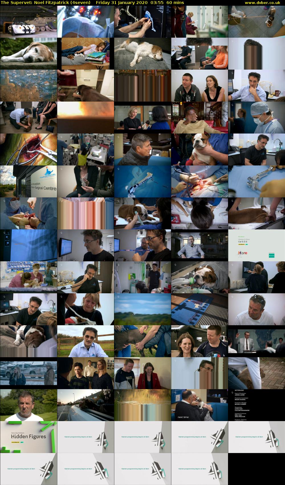 The Supervet: Noel Fitzpatrick (4seven) Friday 31 January 2020 03:55 - 04:55