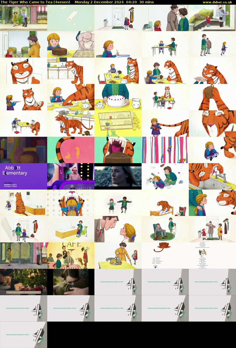 The Tiger Who Came to Tea (4seven) Monday 2 December 2024 04:20 - 04:50