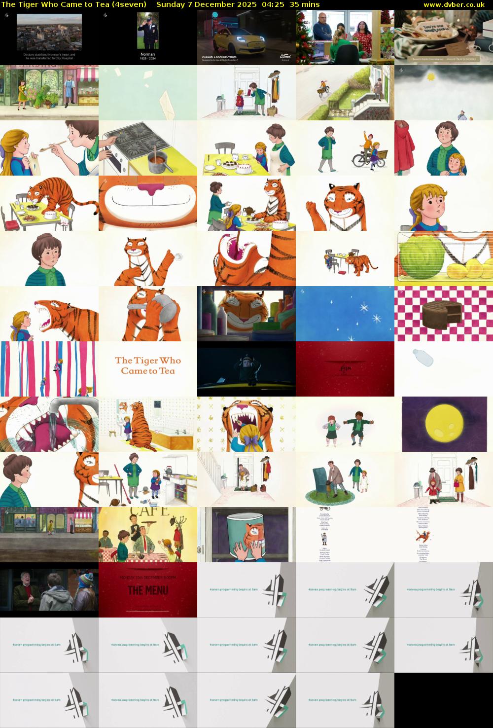 The Tiger Who Came to Tea (4seven) Sunday 7 December 2025 04:25 - 05:00