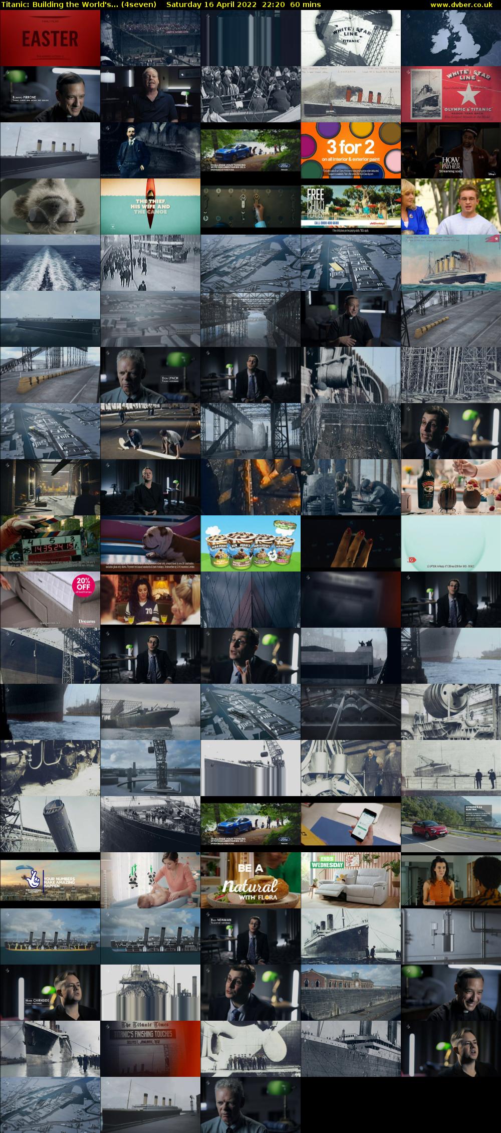 Titanic: Building the World's... (4seven) Saturday 16 April 2022 22:20 - 23:20