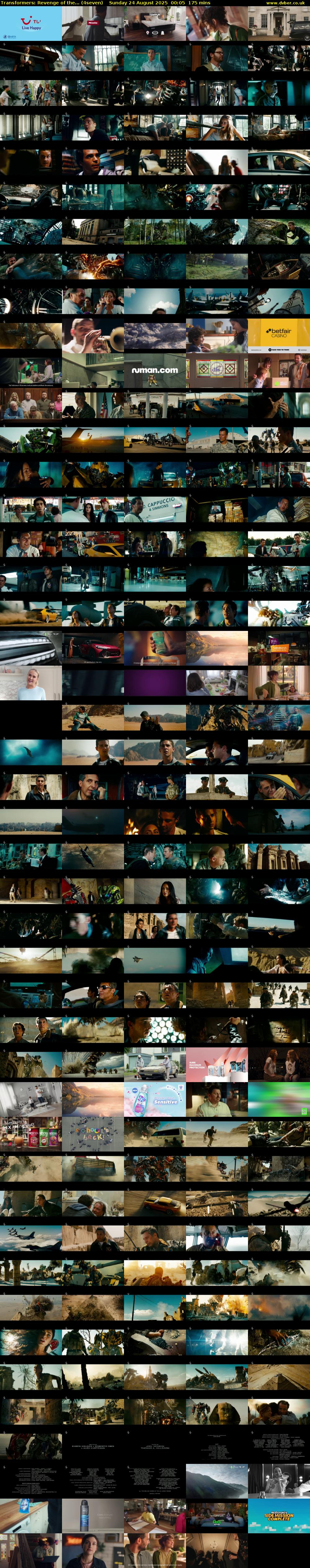 Transformers: Revenge of the... (4seven) Sunday 24 August 2025 00:05 - 03:00