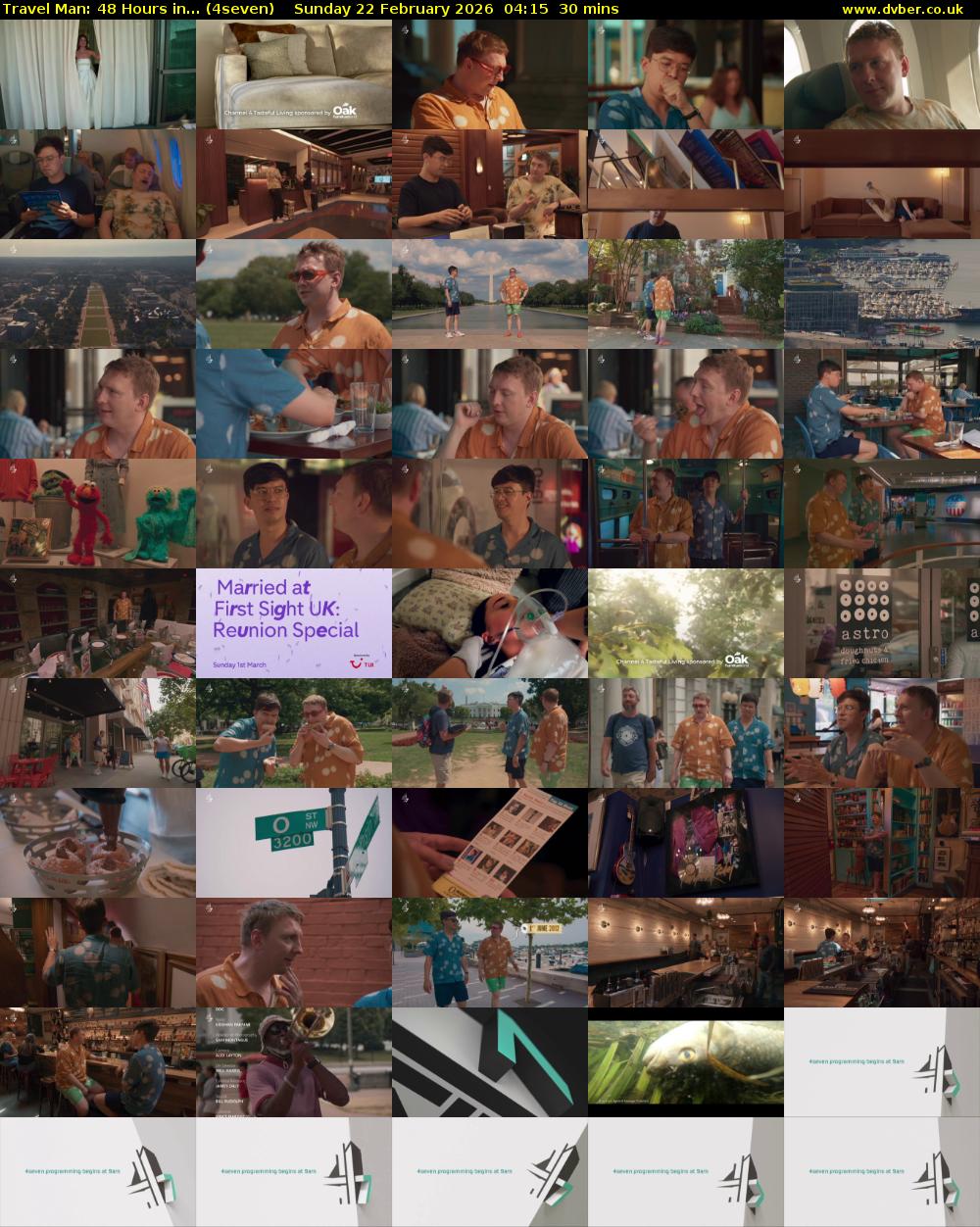 Travel Man: 48 Hours in... (4seven) Sunday 22 February 2026 04:15 - 04:45