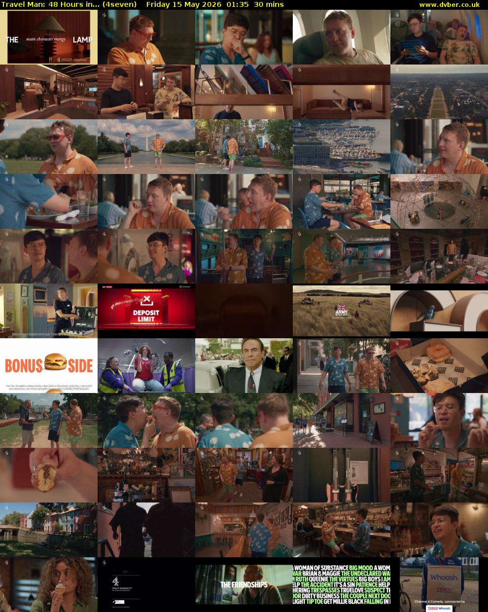 Travel Man: 48 Hours in... (4seven) Friday 15 May 2026 01:35 - 02:05