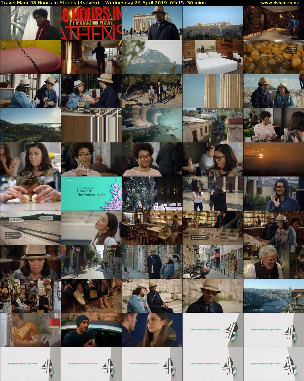 Travel Man: 48 Hours in Athens (4seven) Wednesday 24 April 2019 04:15 - 04:45