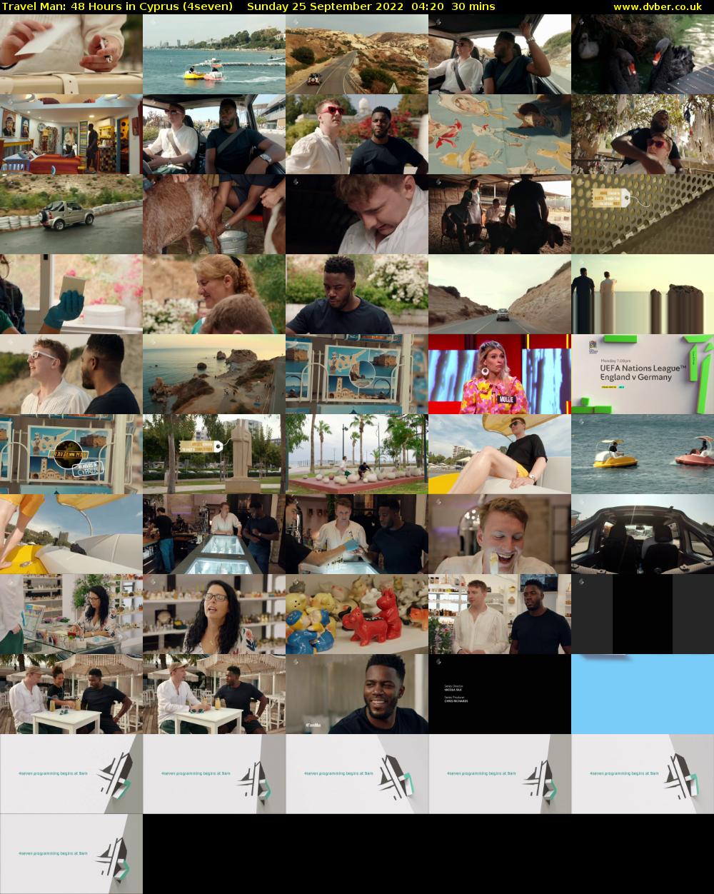 Travel Man: 48 Hours in Cyprus (4seven) Sunday 25 September 2022 04:20 - 04:50