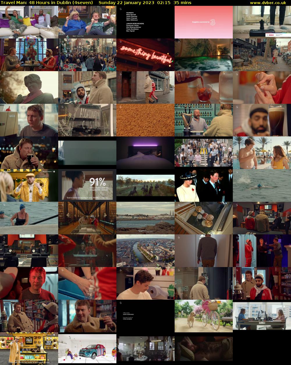 Travel Man: 48 Hours in Dublin (4seven) Sunday 22 January 2023 02:15 - 02:50