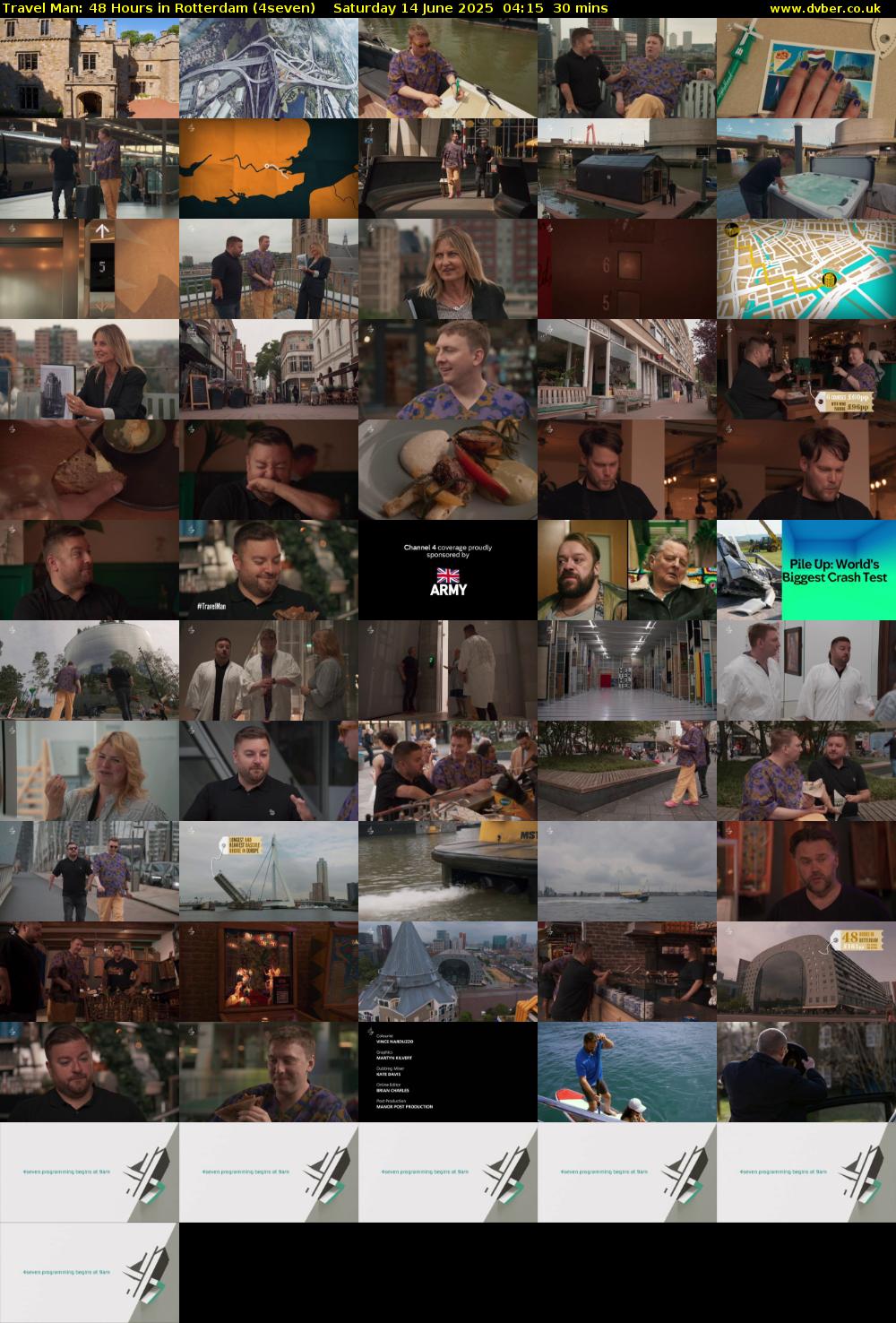 Travel Man: 48 Hours in Rotterdam (4seven) Saturday 14 June 2025 04:15 - 04:45