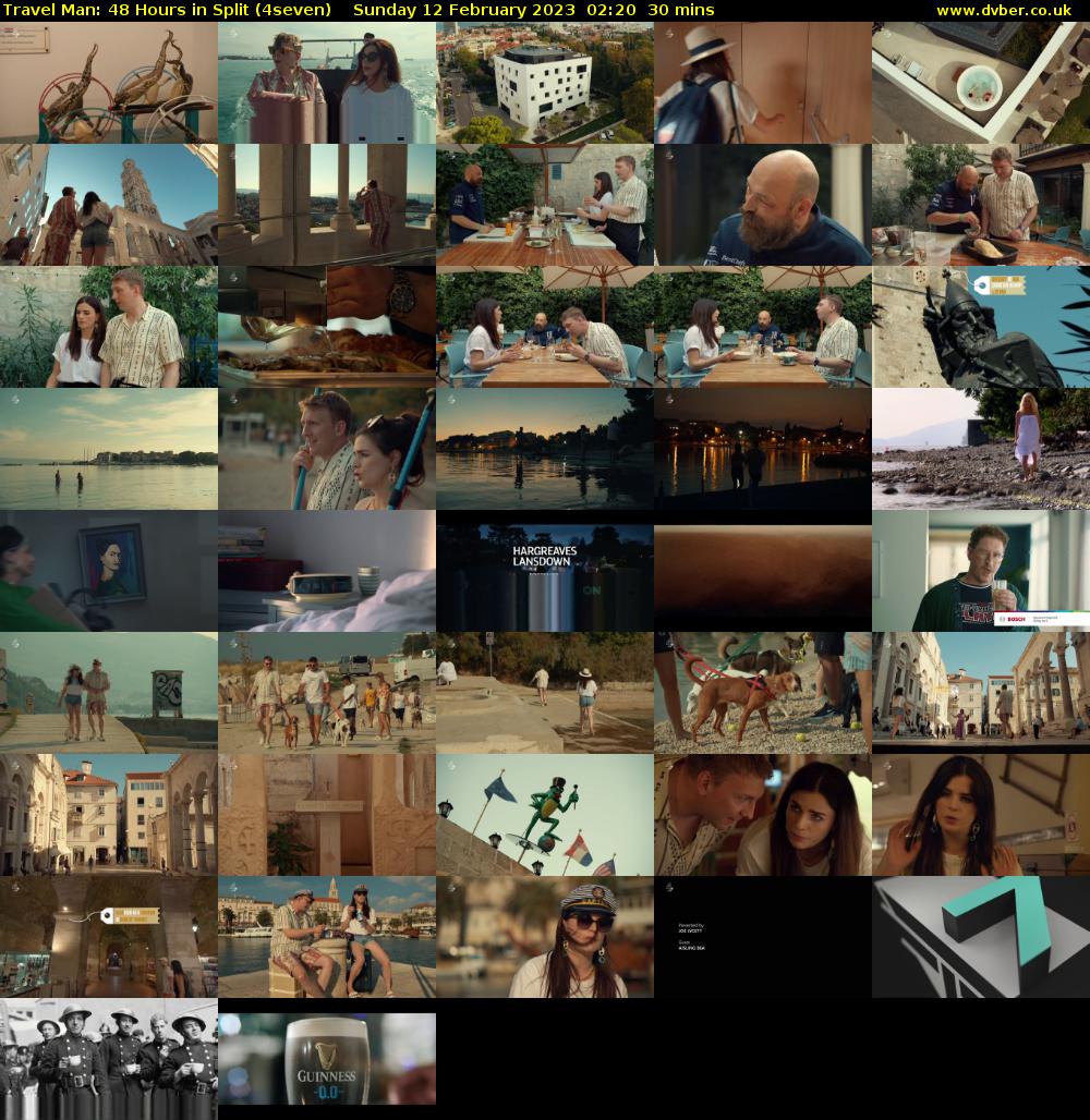 Travel Man: 48 Hours in Split (4seven) Sunday 12 February 2023 02:20 - 02:50