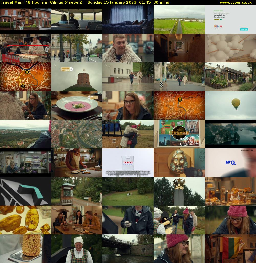 Travel Man: 48 Hours in Vilnius (4seven) Sunday 15 January 2023 01:45 - 02:15