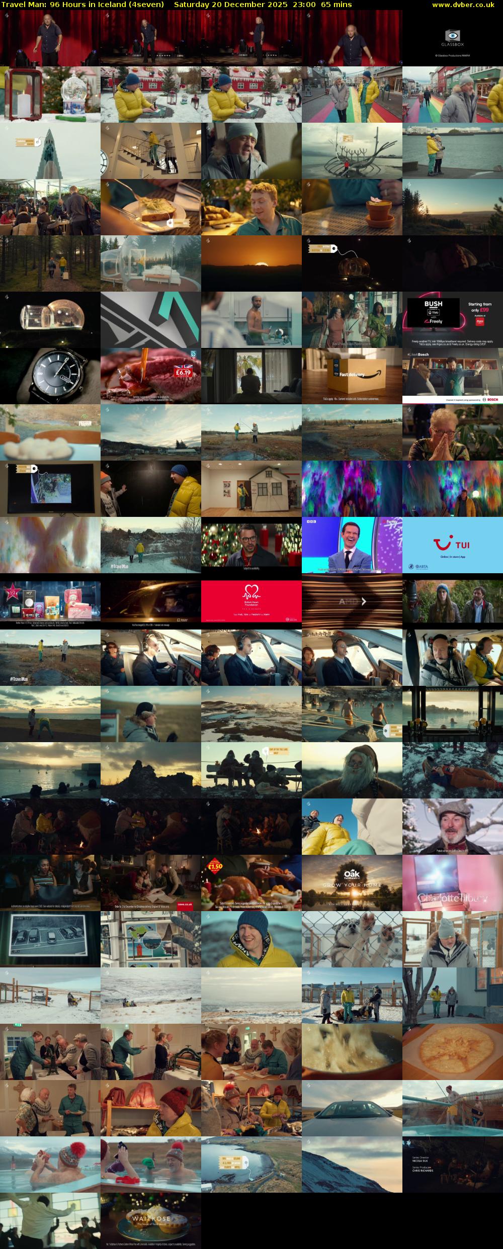 Travel Man: 96 Hours in Iceland (4seven) Saturday 20 December 2025 23:00 - 00:05