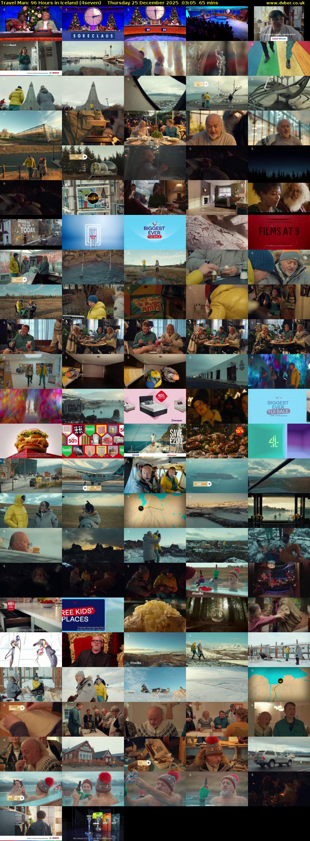 Travel Man: 96 Hours in Iceland (4seven) Thursday 25 December 2025 03:05 - 04:10