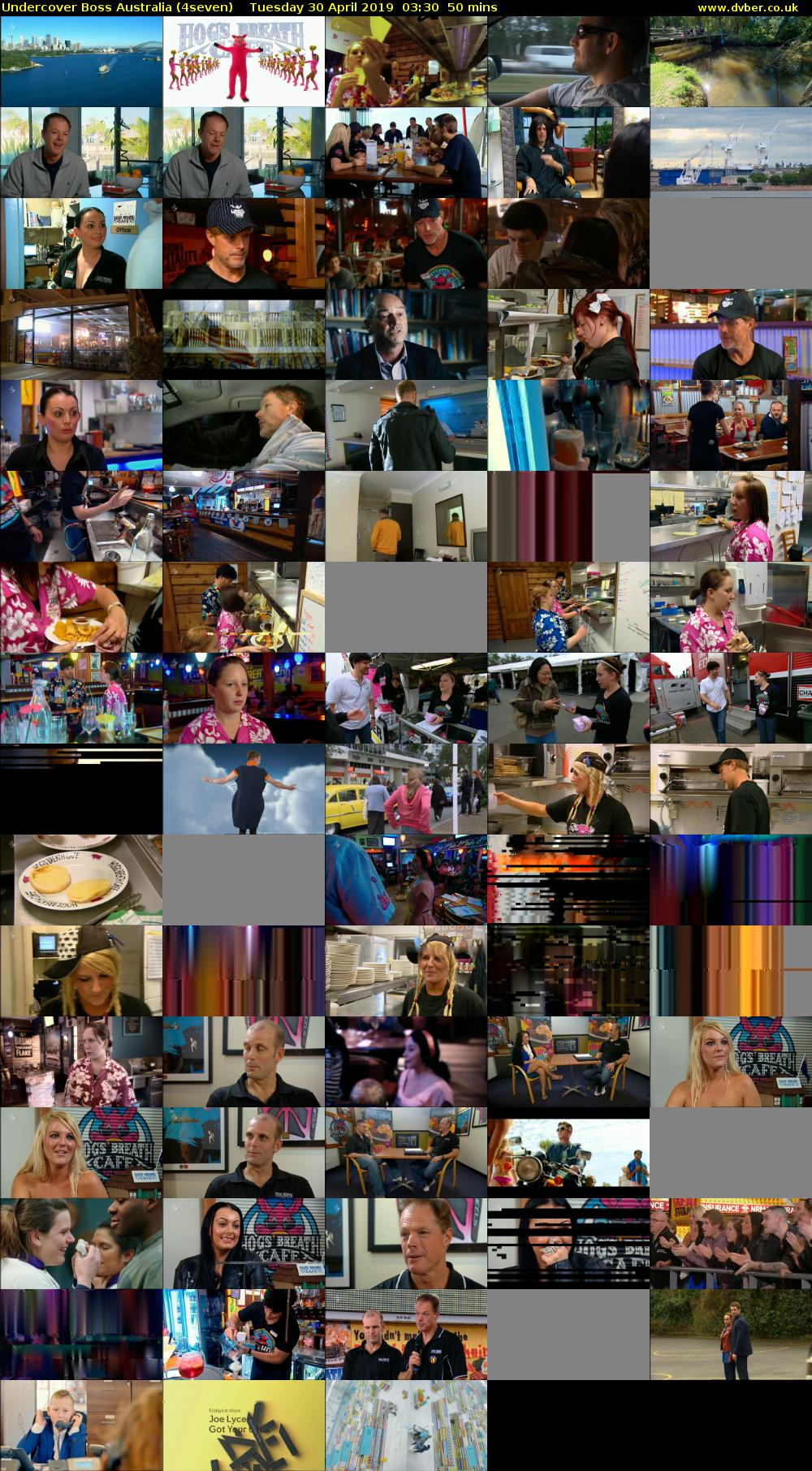 Undercover Boss Australia (4seven) Tuesday 30 April 2019 03:30 - 04:20