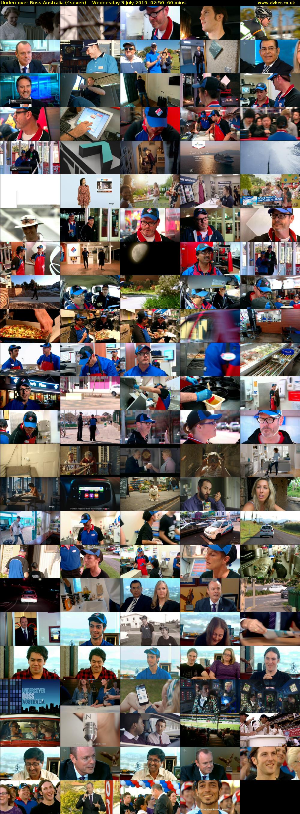 Undercover Boss Australia (4seven) Wednesday 3 July 2019 02:50 - 03:50
