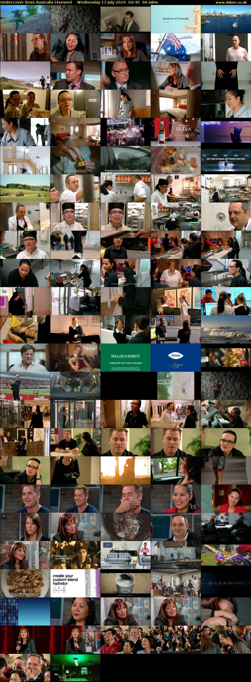 Undercover Boss Australia (4seven) Wednesday 17 July 2019 02:45 - 03:45