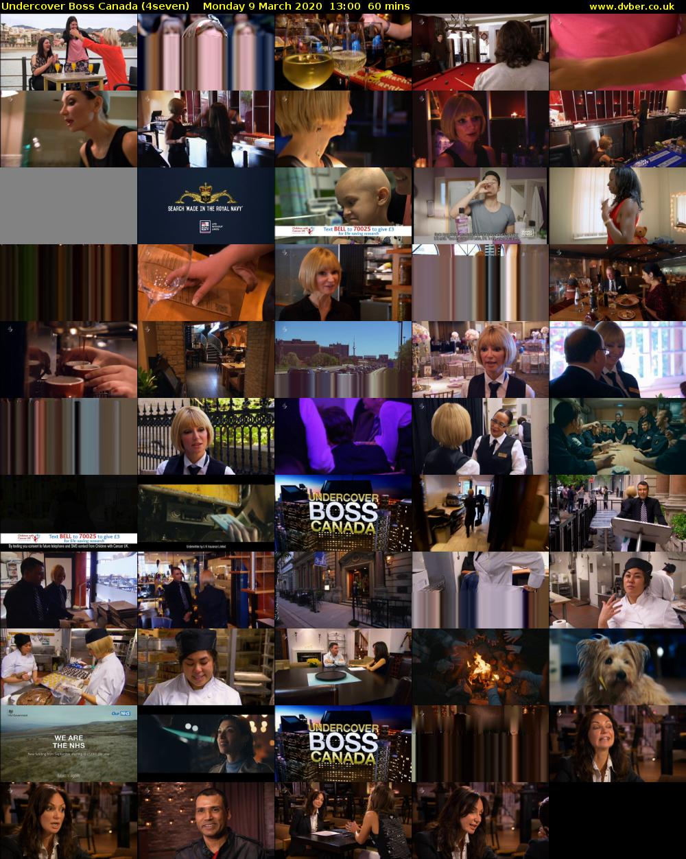 Undercover Boss Canada (4seven) Monday 9 March 2020 13:00 - 14:00