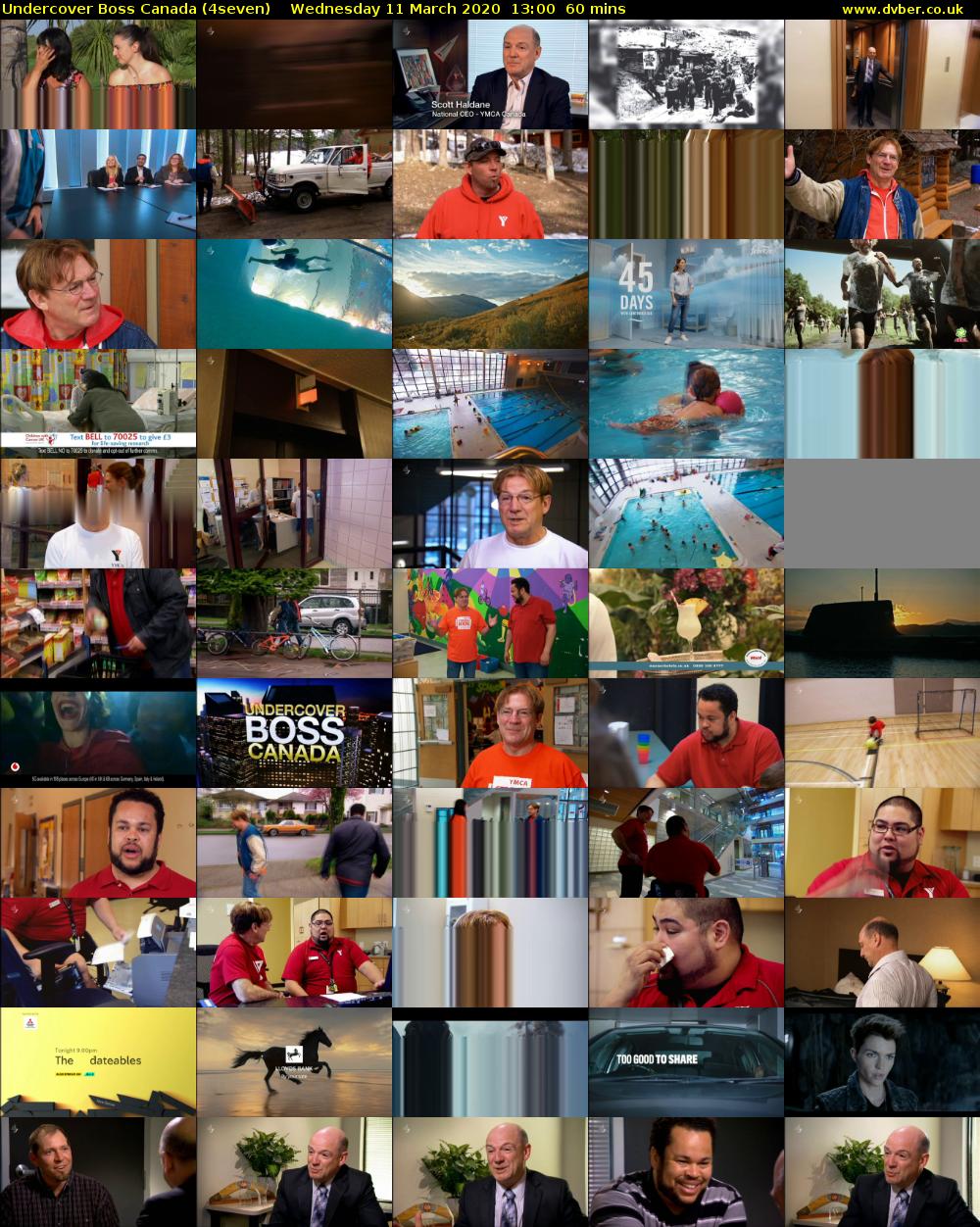 Undercover Boss Canada (4seven) Wednesday 11 March 2020 13:00 - 14:00