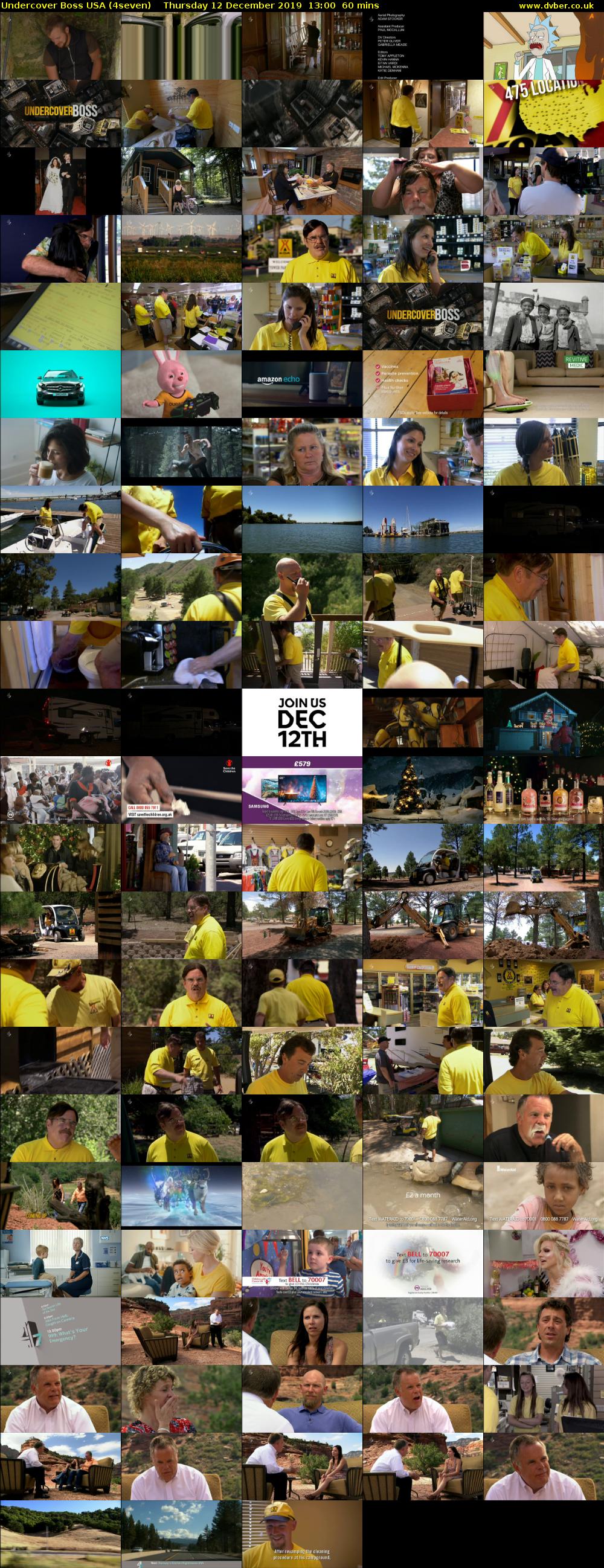 Undercover Boss USA (4seven) Thursday 12 December 2019 13:00 - 14:00