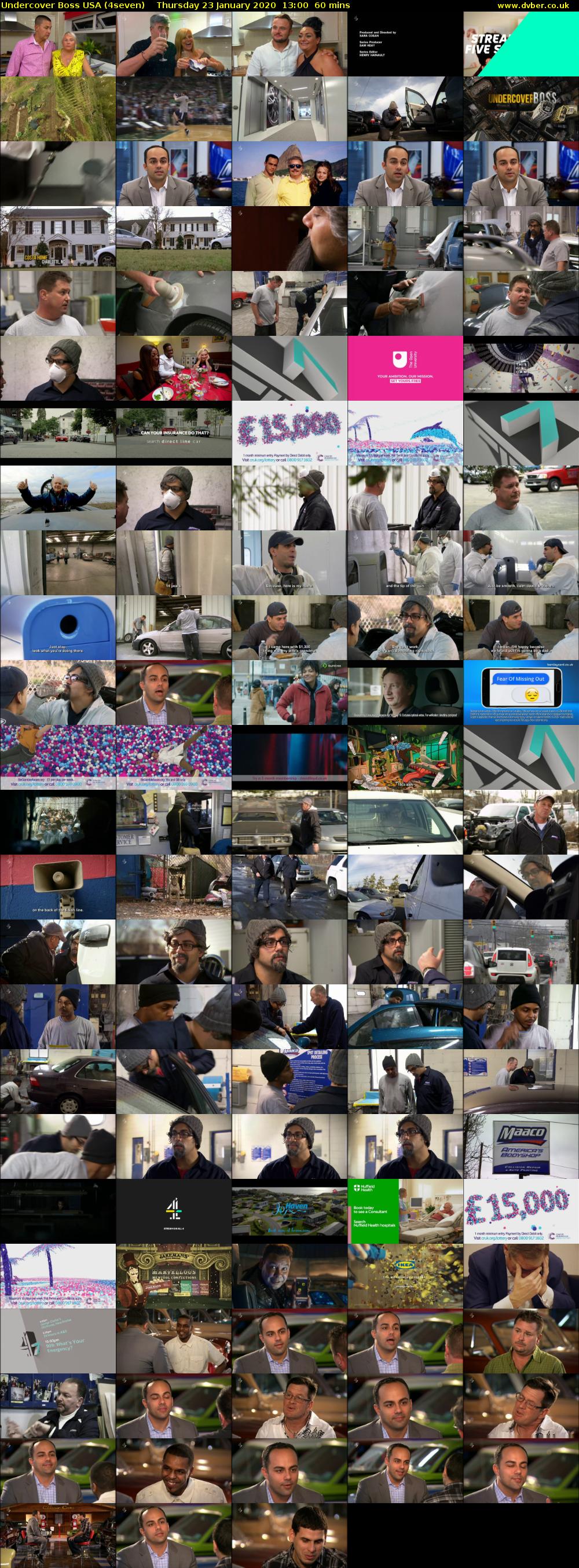 Undercover Boss USA (4seven) Thursday 23 January 2020 13:00 - 14:00