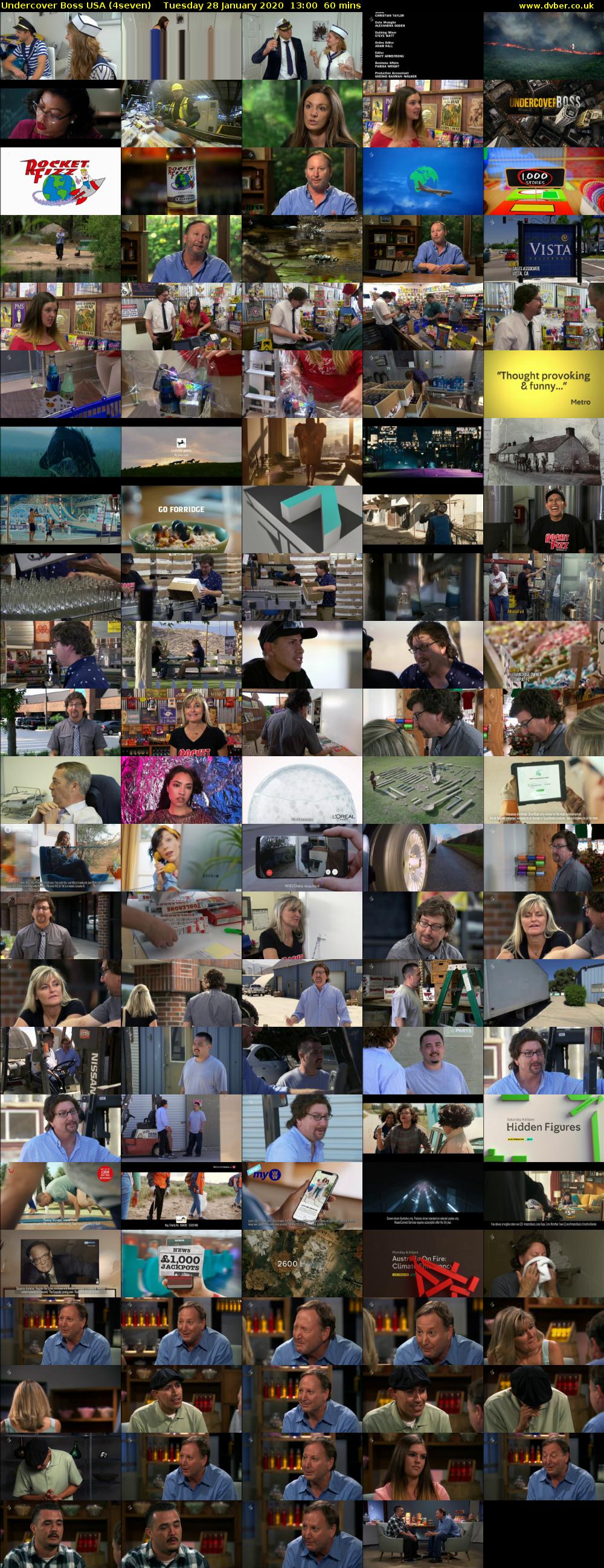 Undercover Boss USA (4seven) Tuesday 28 January 2020 13:00 - 14:00