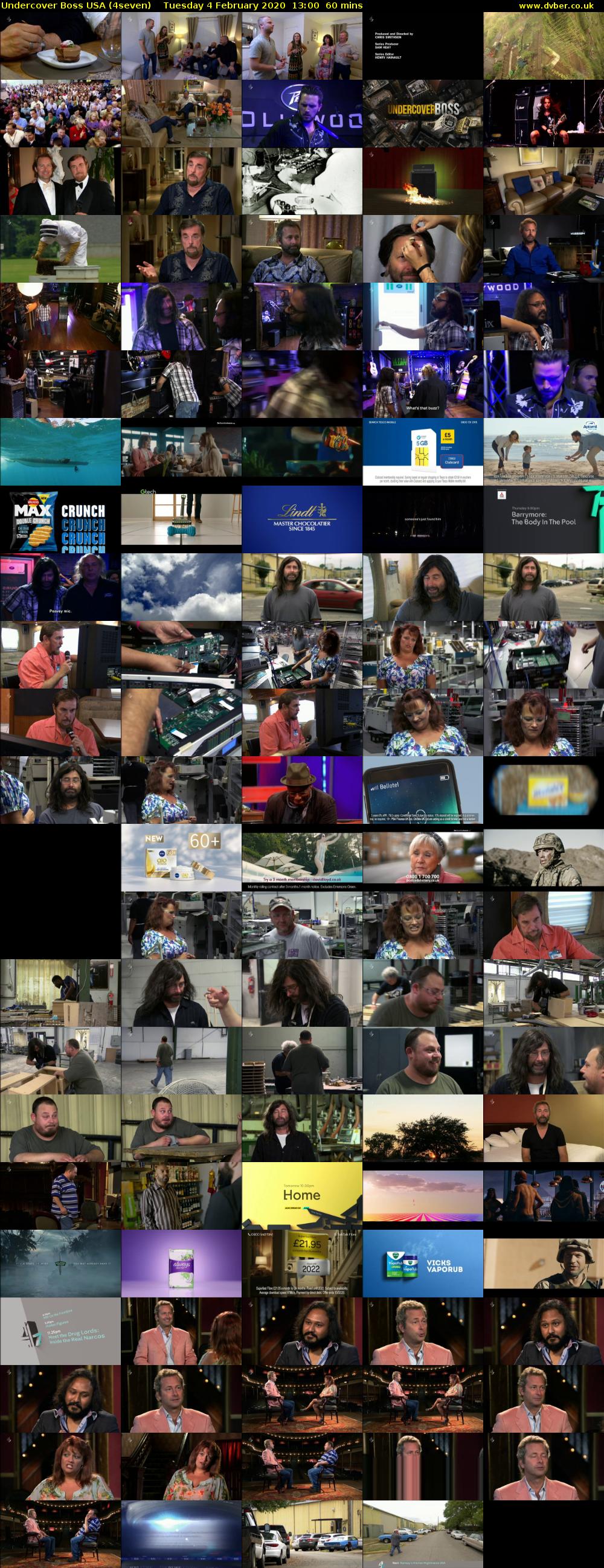 Undercover Boss USA (4seven) Tuesday 4 February 2020 13:00 - 14:00