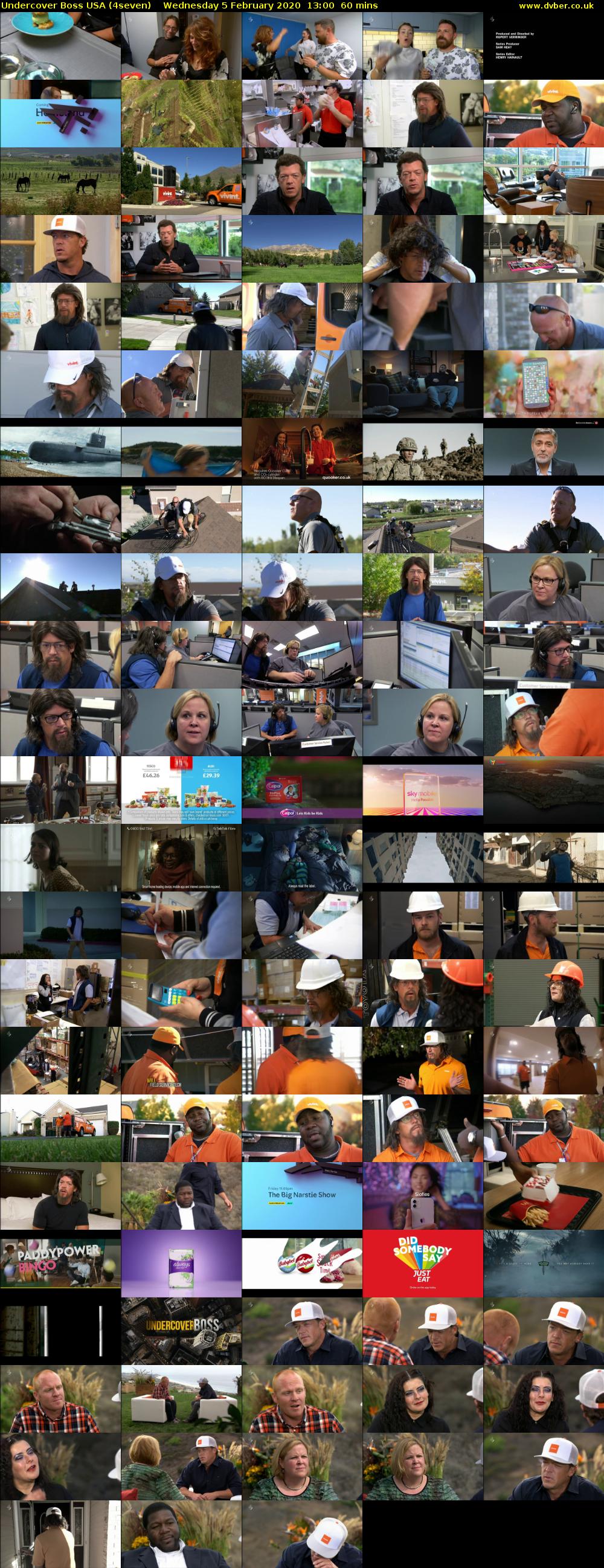 Undercover Boss USA (4seven) Wednesday 5 February 2020 13:00 - 14:00