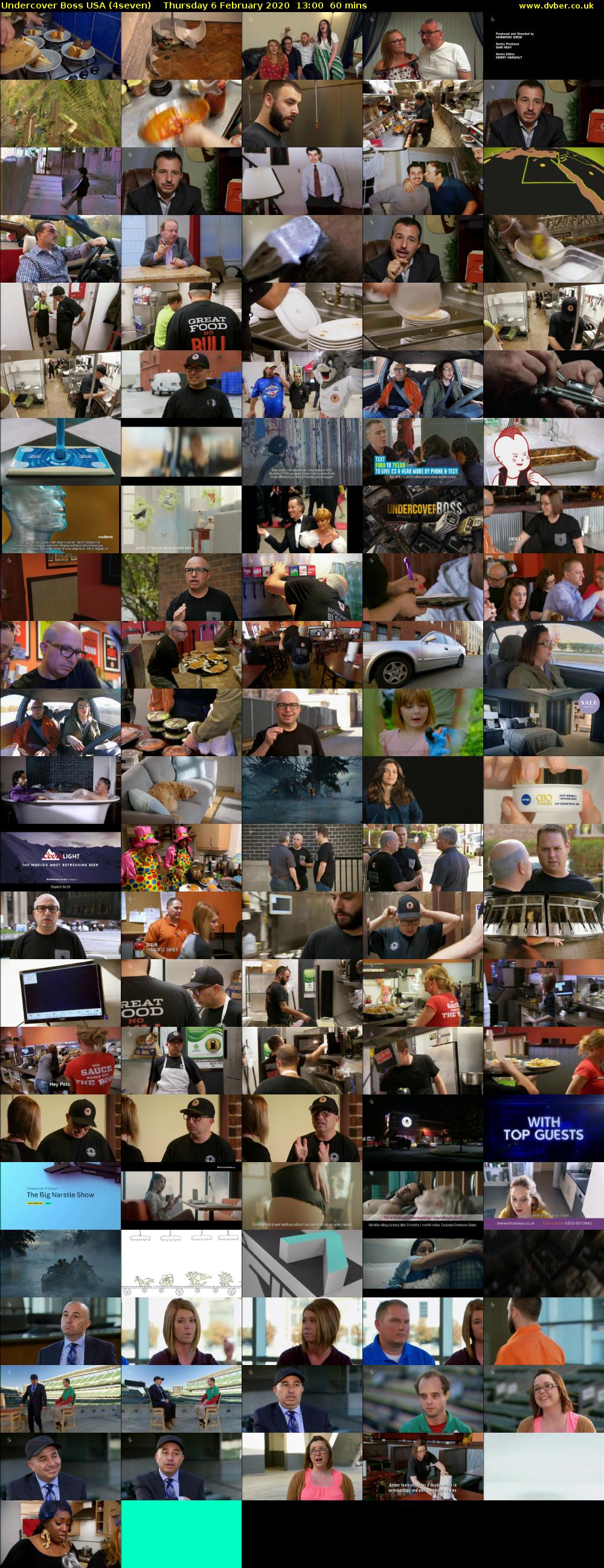 Undercover Boss USA (4seven) Thursday 6 February 2020 13:00 - 14:00