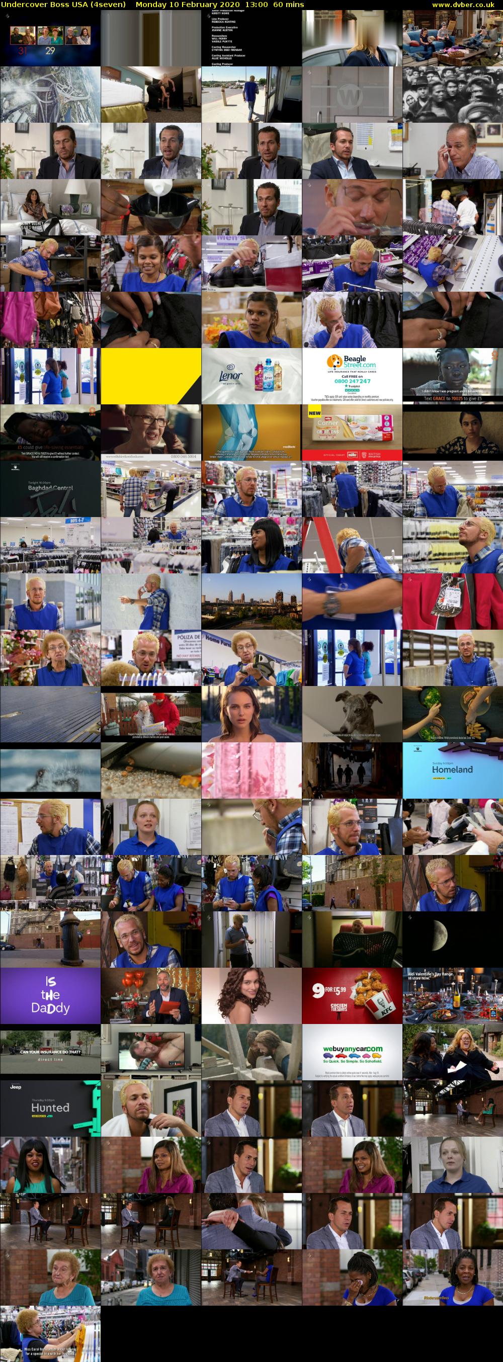 Undercover Boss USA (4seven) Monday 10 February 2020 13:00 - 14:00