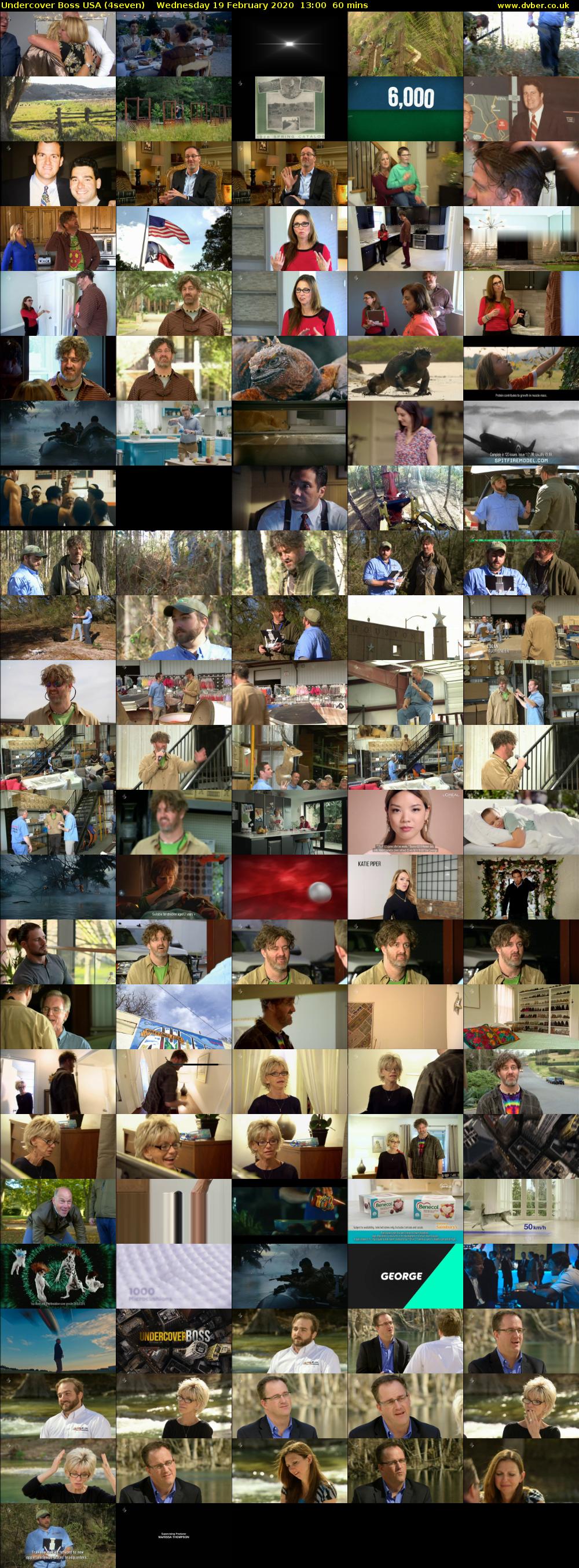 Undercover Boss USA (4seven) Wednesday 19 February 2020 13:00 - 14:00