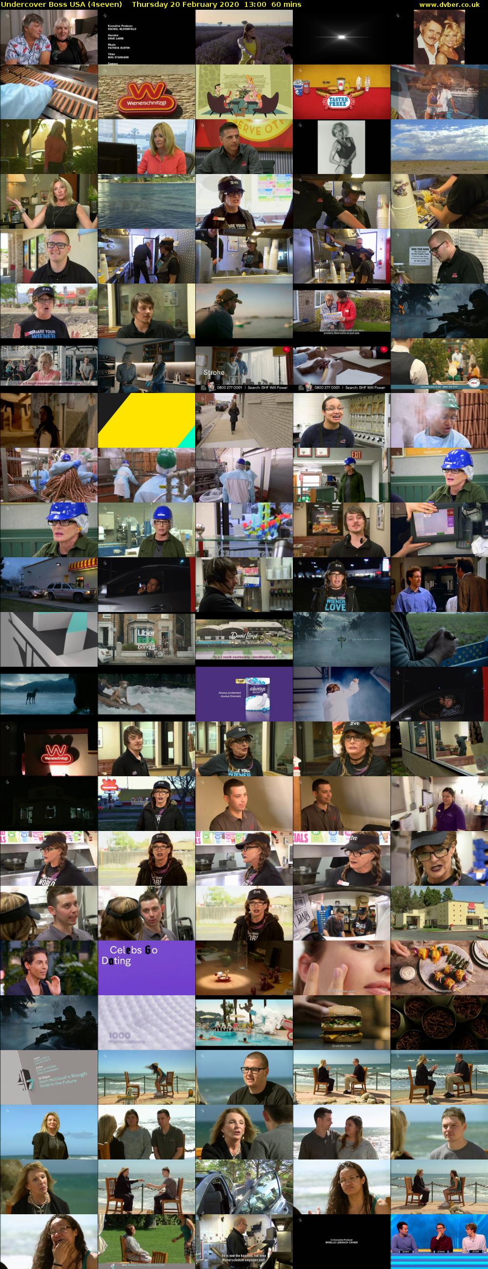 Undercover Boss USA (4seven) Thursday 20 February 2020 13:00 - 14:00