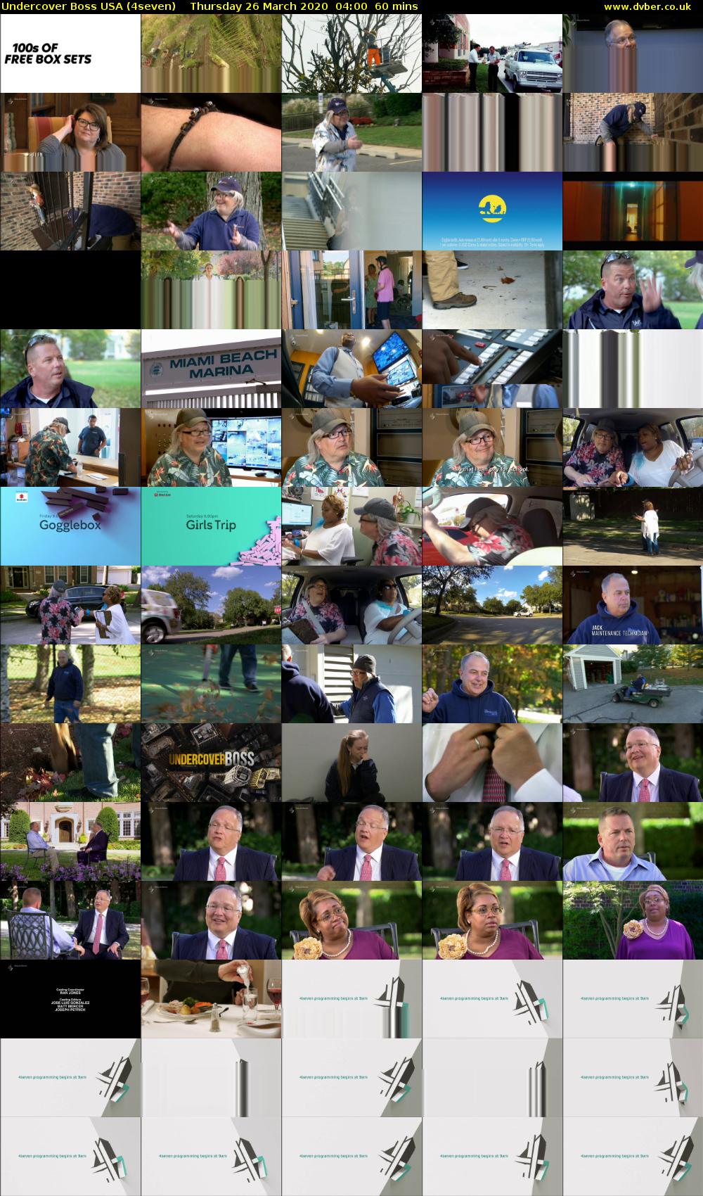 Undercover Boss USA (4seven) Thursday 26 March 2020 04:00 - 05:00