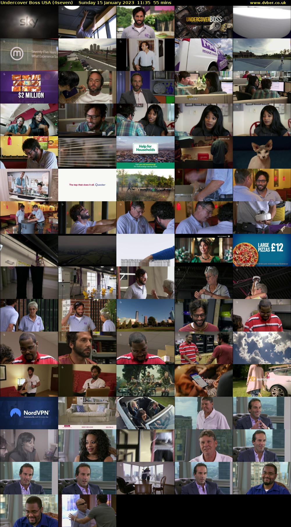 Undercover Boss USA (4seven) Sunday 15 January 2023 11:35 - 12:30