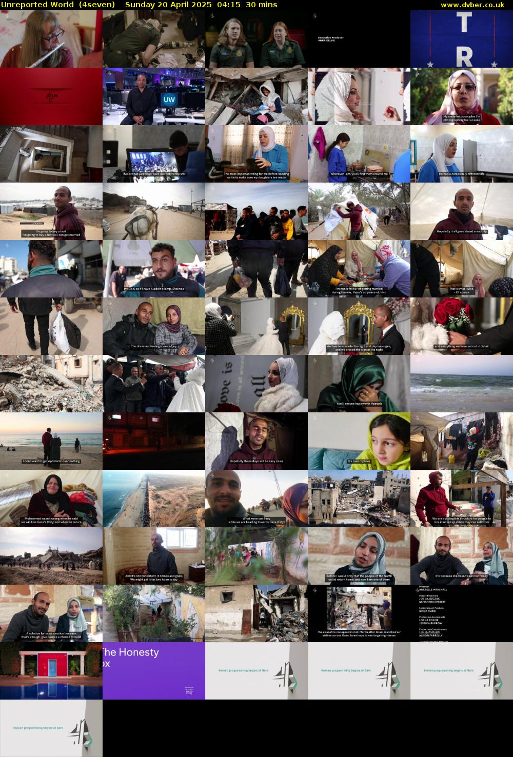 Unreported World  (4seven) Sunday 20 April 2025 04:15 - 04:45