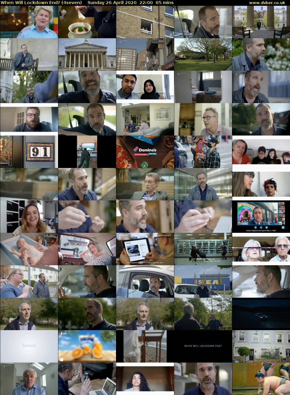 When Will Lockdown End? (4seven) Sunday 26 April 2020 22:00 - 23:05