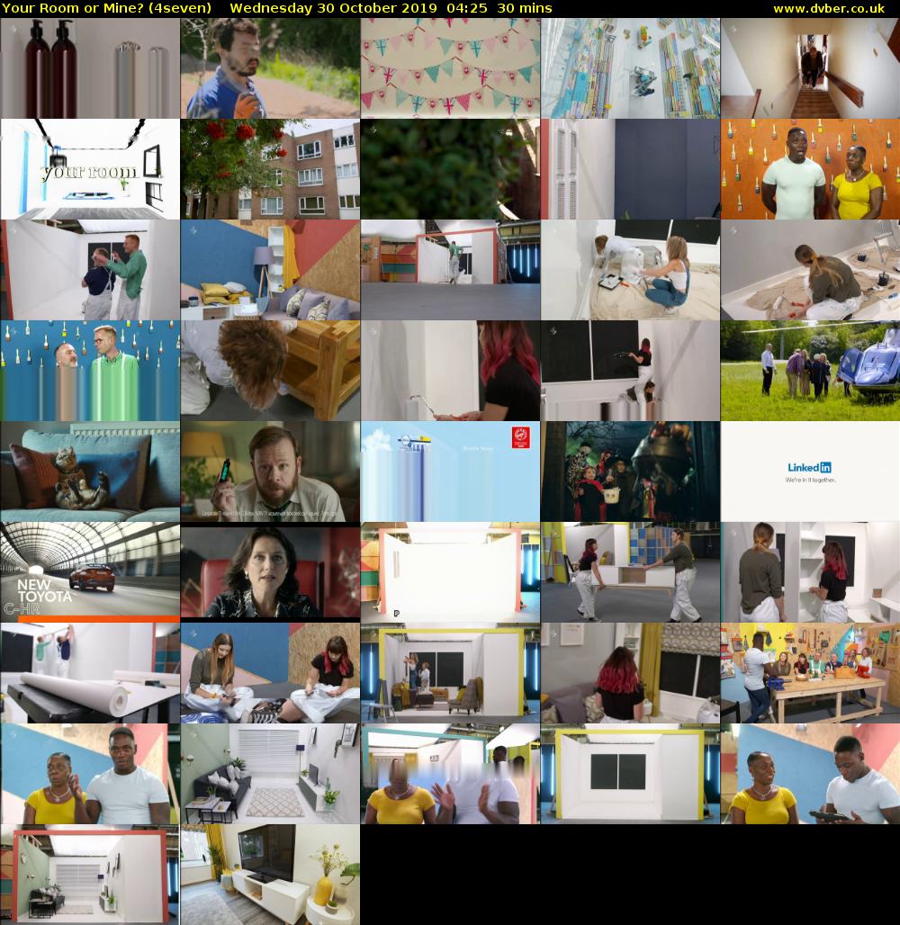 Your Room or Mine? (4seven) Wednesday 30 October 2019 04:25 - 04:55