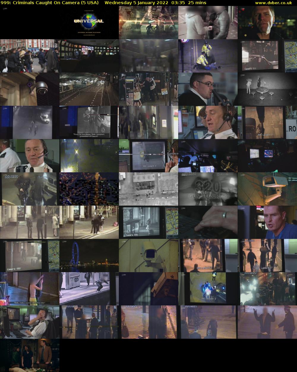 999: Criminals Caught On Camera (5 USA) Wednesday 5 January 2022 03:35 - 04:00