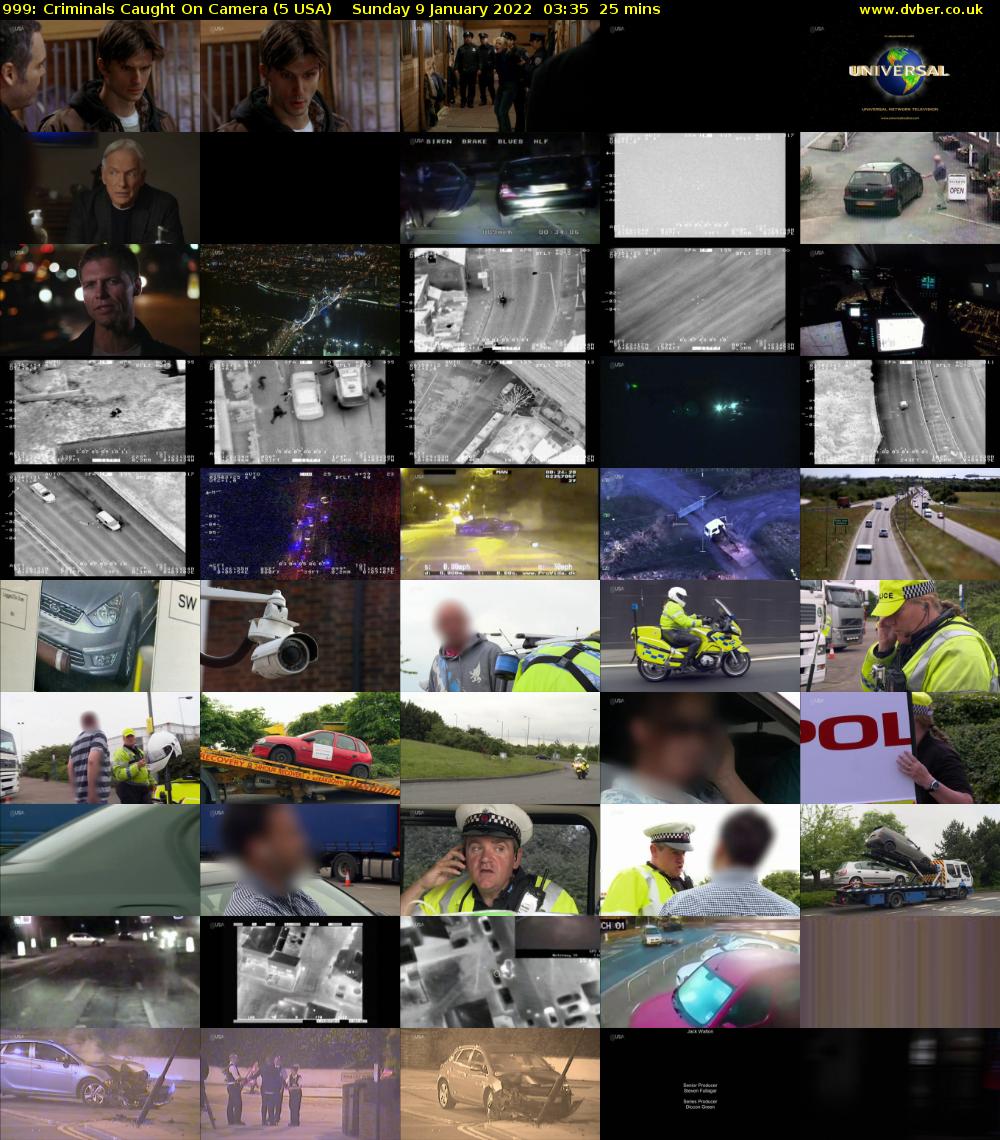 999: Criminals Caught On Camera (5 USA) Sunday 9 January 2022 03:35 - 04:00