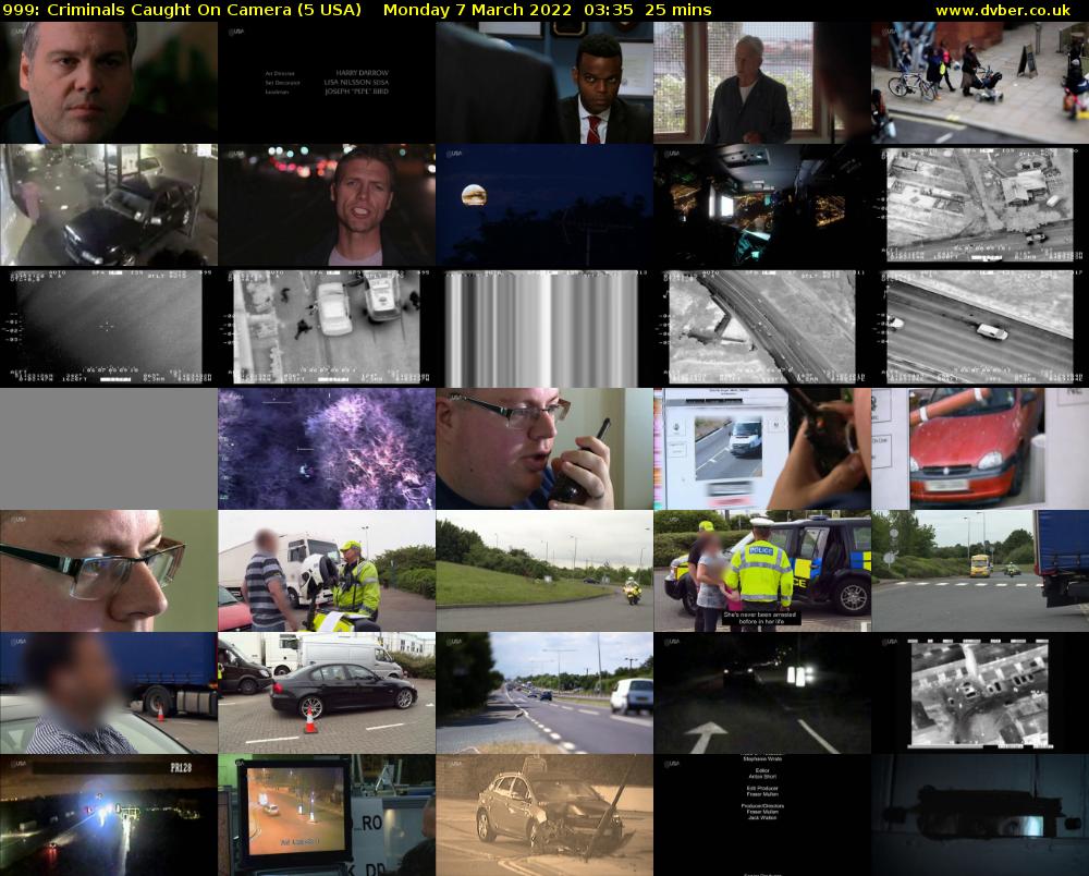 999: Criminals Caught On Camera (5 USA) Monday 7 March 2022 03:35 - 04:00