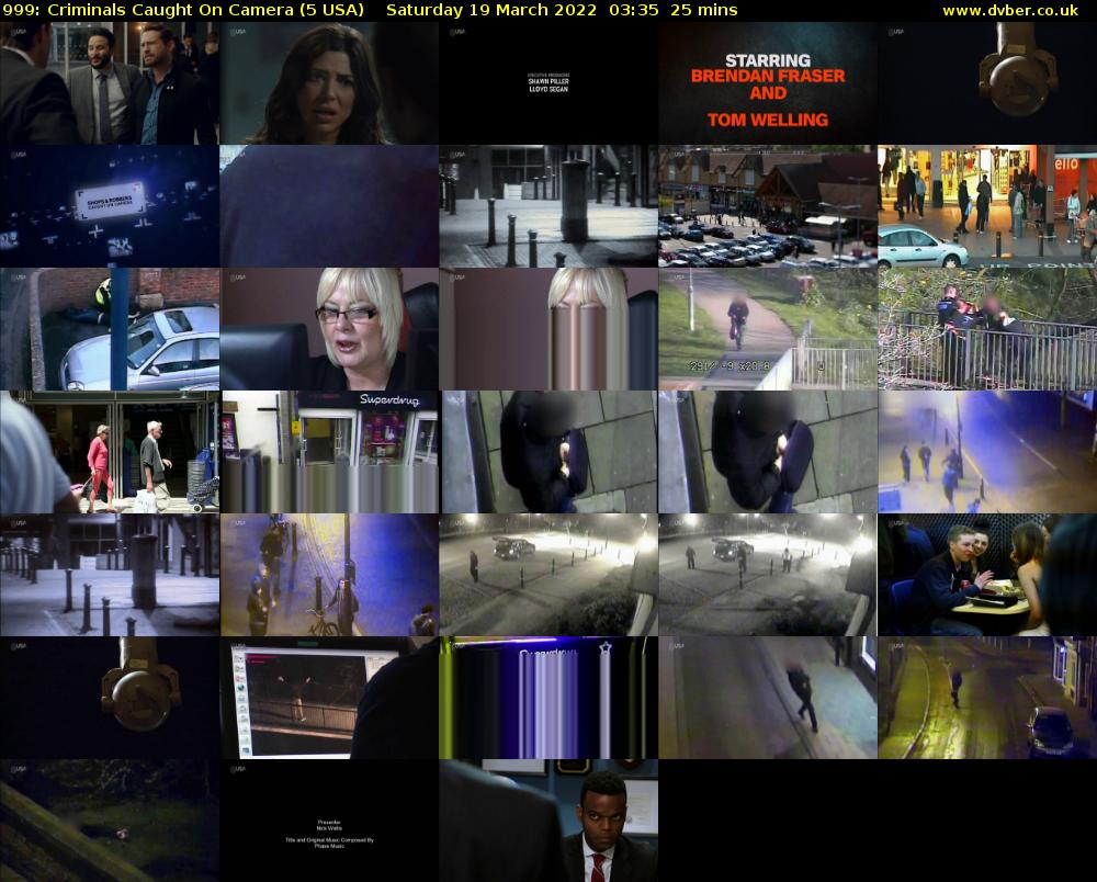999: Criminals Caught On Camera (5 USA) Saturday 19 March 2022 03:35 - 04:00