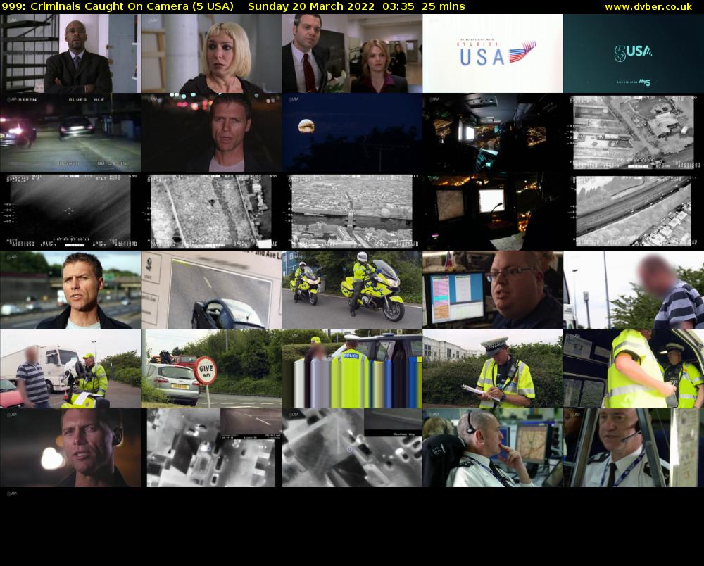 999: Criminals Caught On Camera (5 USA) Sunday 20 March 2022 03:35 - 04:00